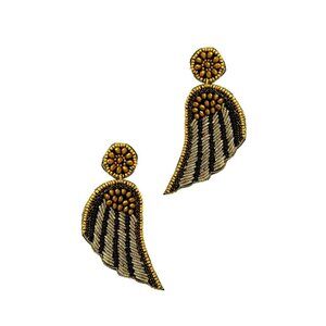 Fashion Modern Wing Patch Drop Earring